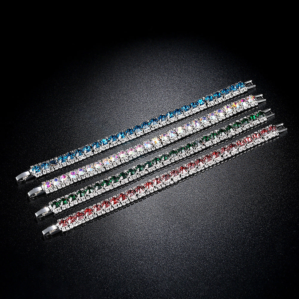 2026 Korean New Fashion Blue Crystal Bracelet