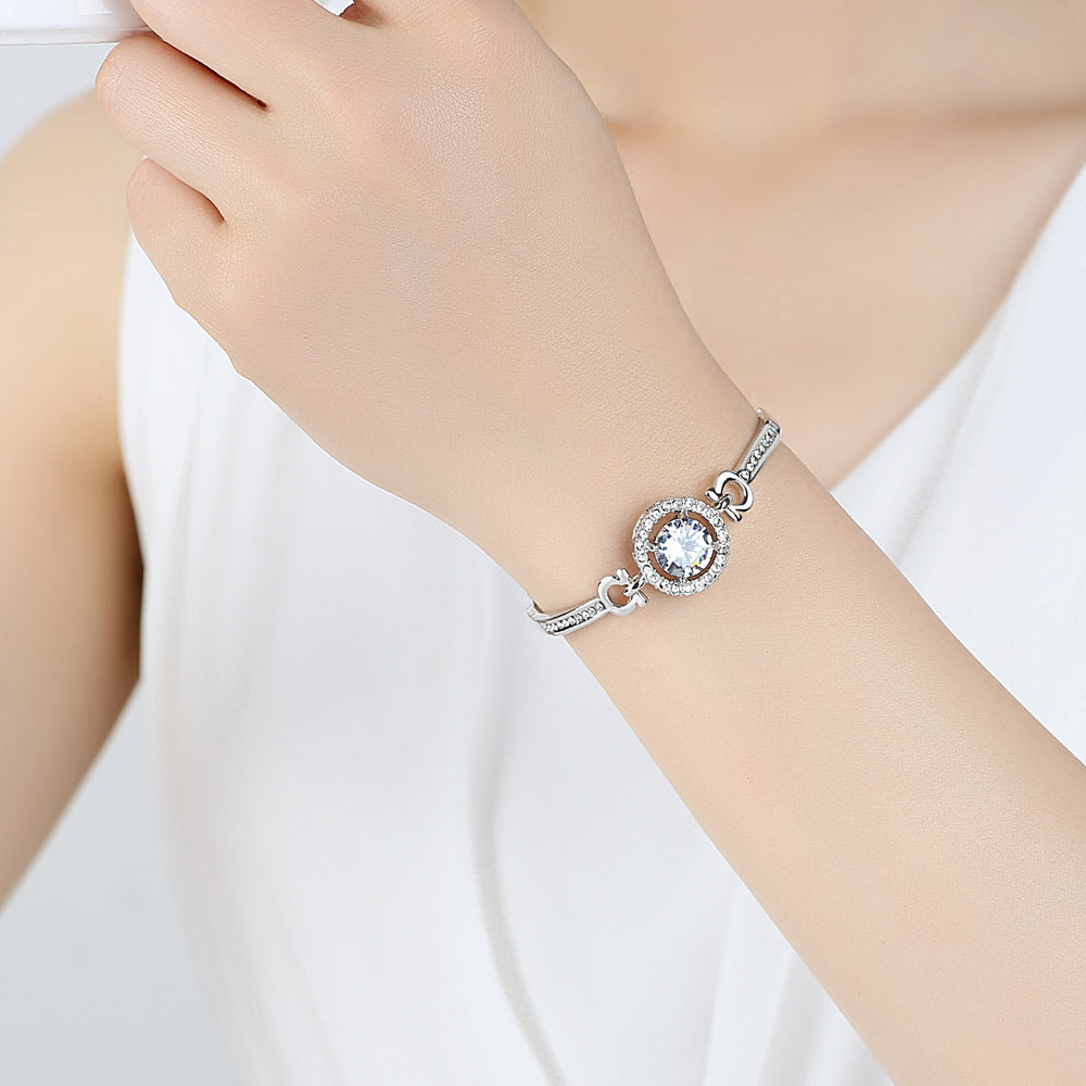 Amazon Cross-border New Shengguang Zircon Pendant Bracelet Women's