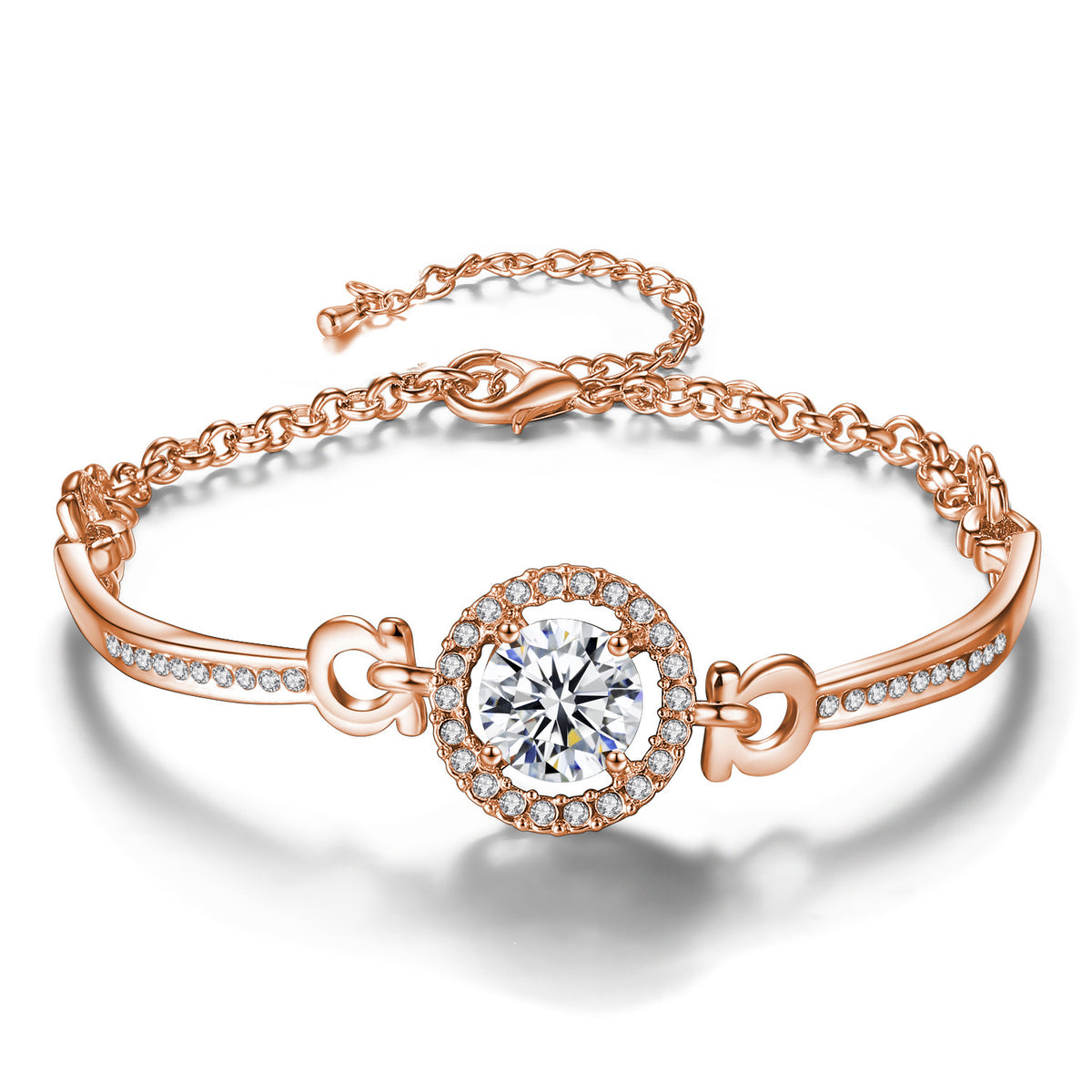 Amazon Cross-border New Shengguang Zircon Pendant Bracelet Women's