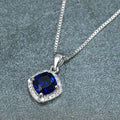 Cross-border bestseller: Luxurious square emerald pendant necklace