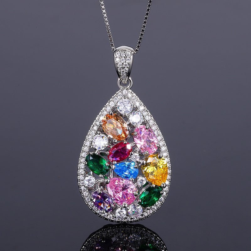 Multicolor Brass Necklace