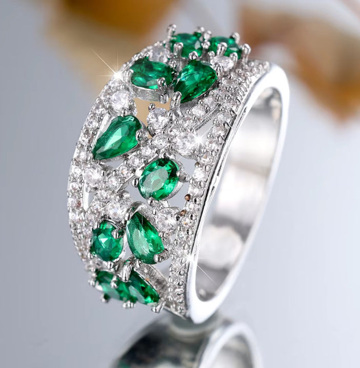 Cross-border wish European and American explosions round hollow high-grade texture ring