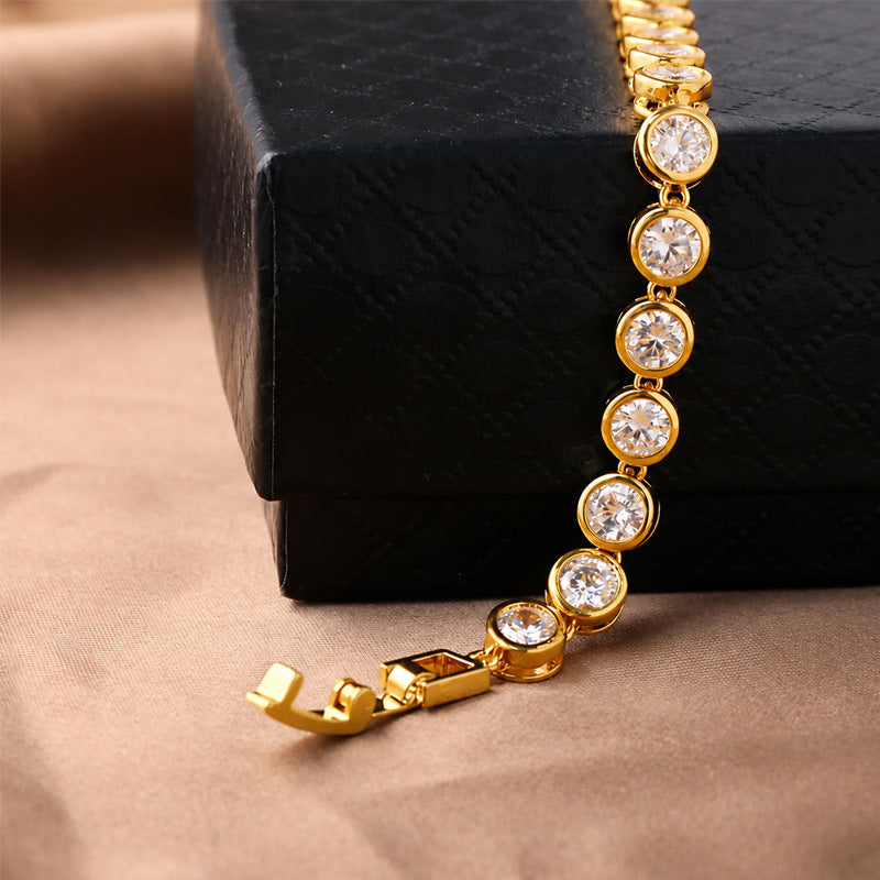 Popular European and American zircon bracelet