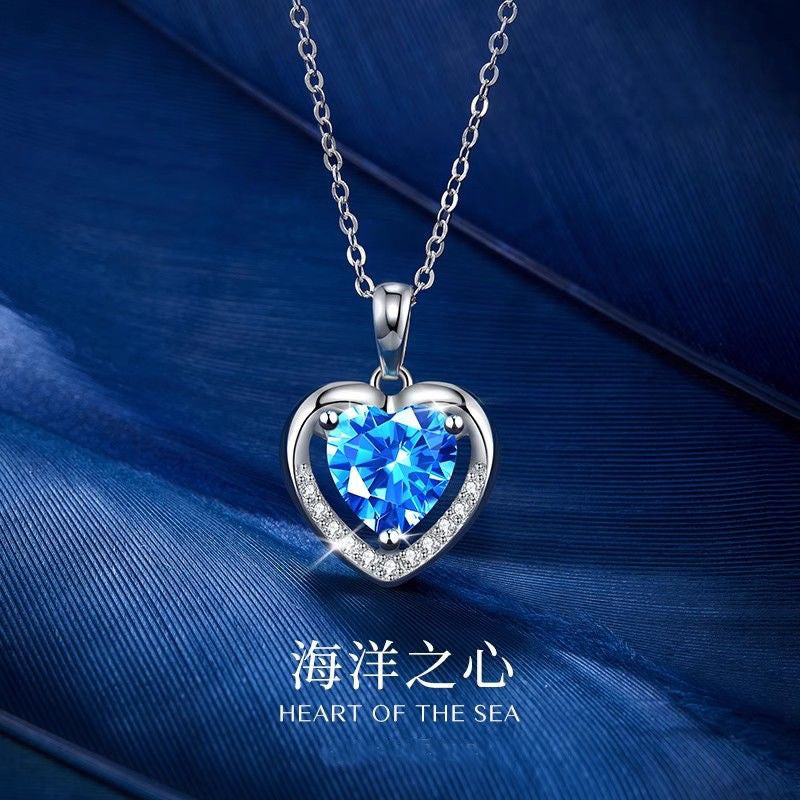 Titanium Steel Heart Cross Necklace