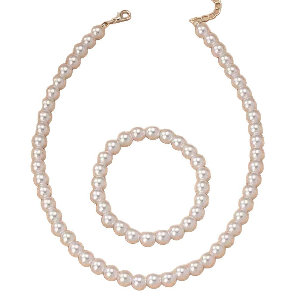 Cross-Border Hot-Selling 8mm Imitation Pearl Necklace