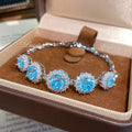Zircon Floral Bracelet