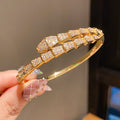 18K Real Gold Electroplated Snake-Shaped Splicing Buckle Bracelet