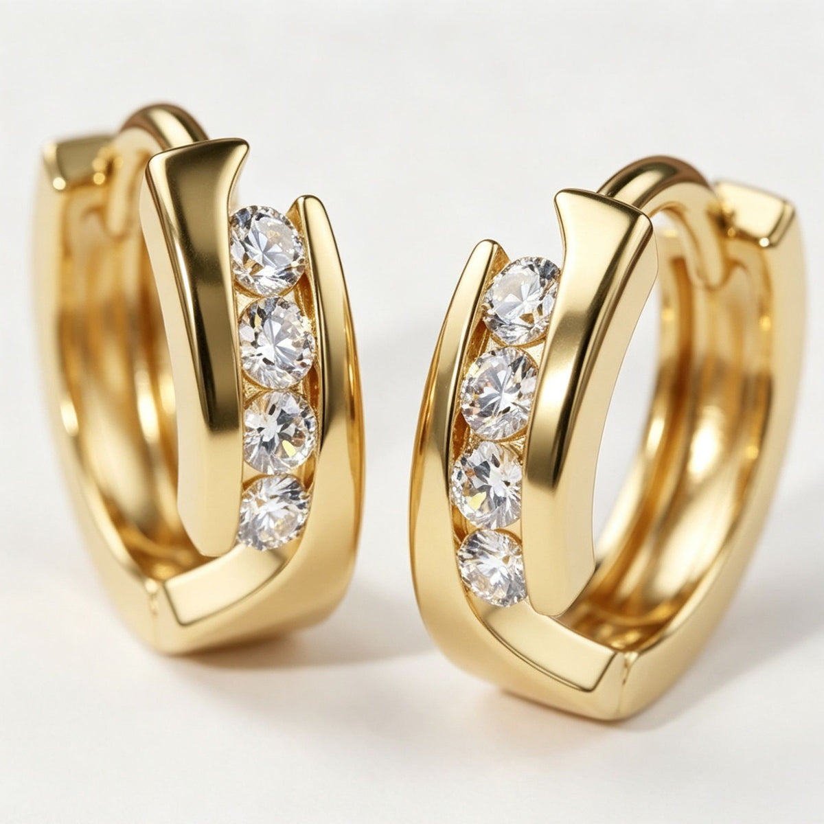 Gold Brass Earring