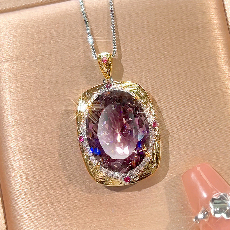 Brass Pendant Necklace