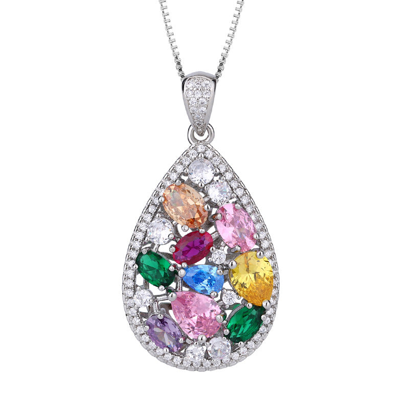 Multicolor Brass Necklace