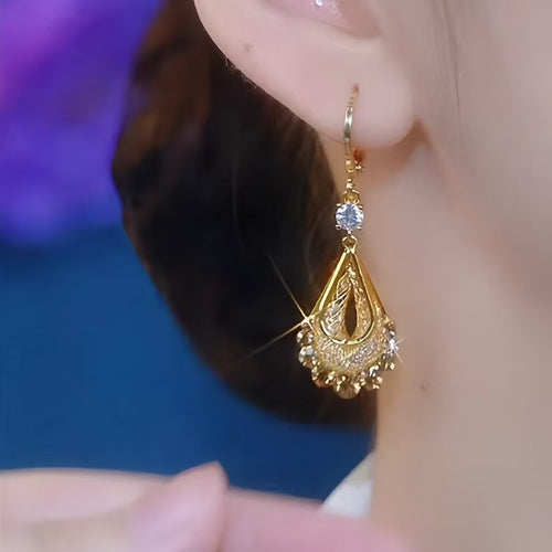 Gold Brass Earring