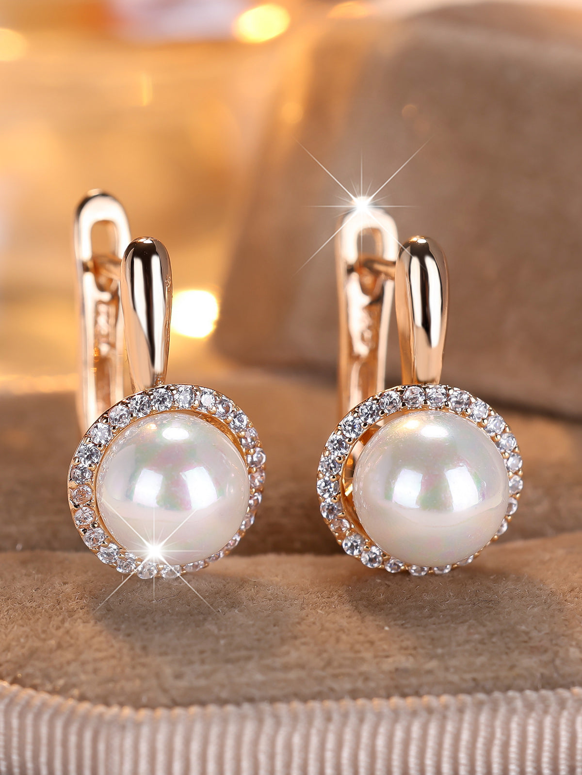 Cross-border bestseller classic pearl earrings vintage women's earrings