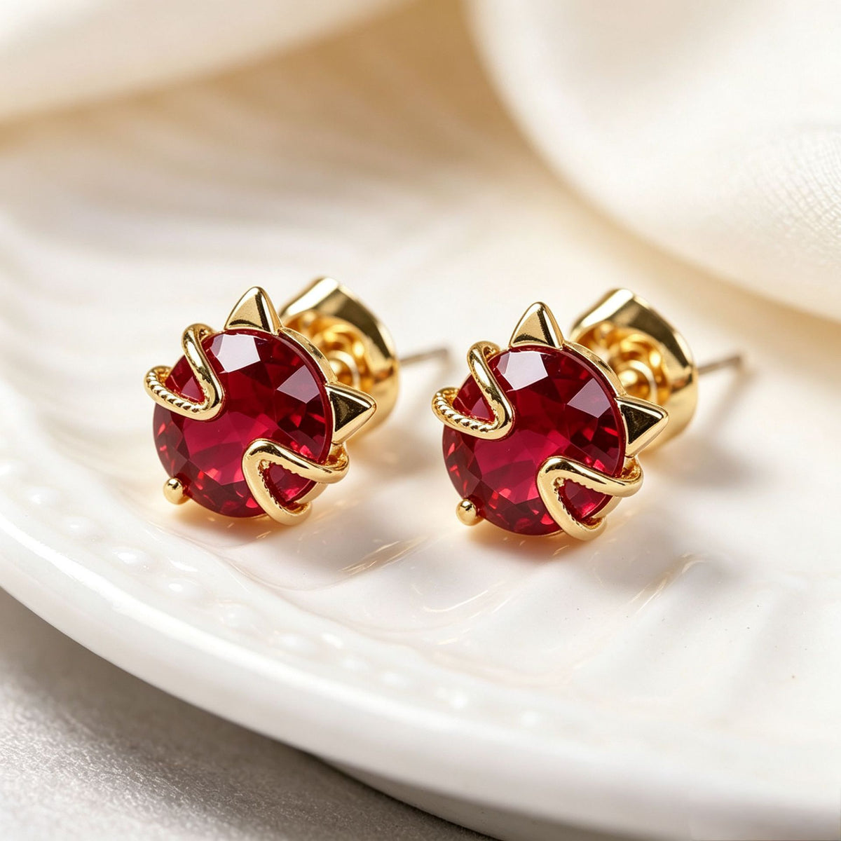 Gold Brass Earring
