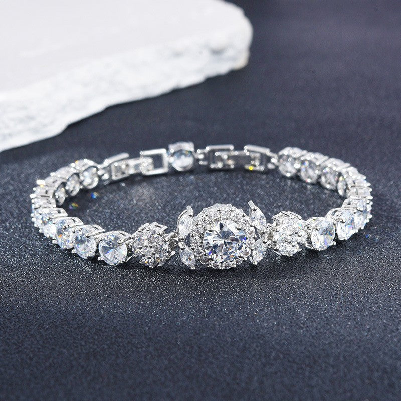 Brass Floral Bracelet