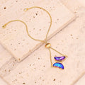 Yunjin European and American Cross-border Jewelry Color Zircon Butterfly Bracelet