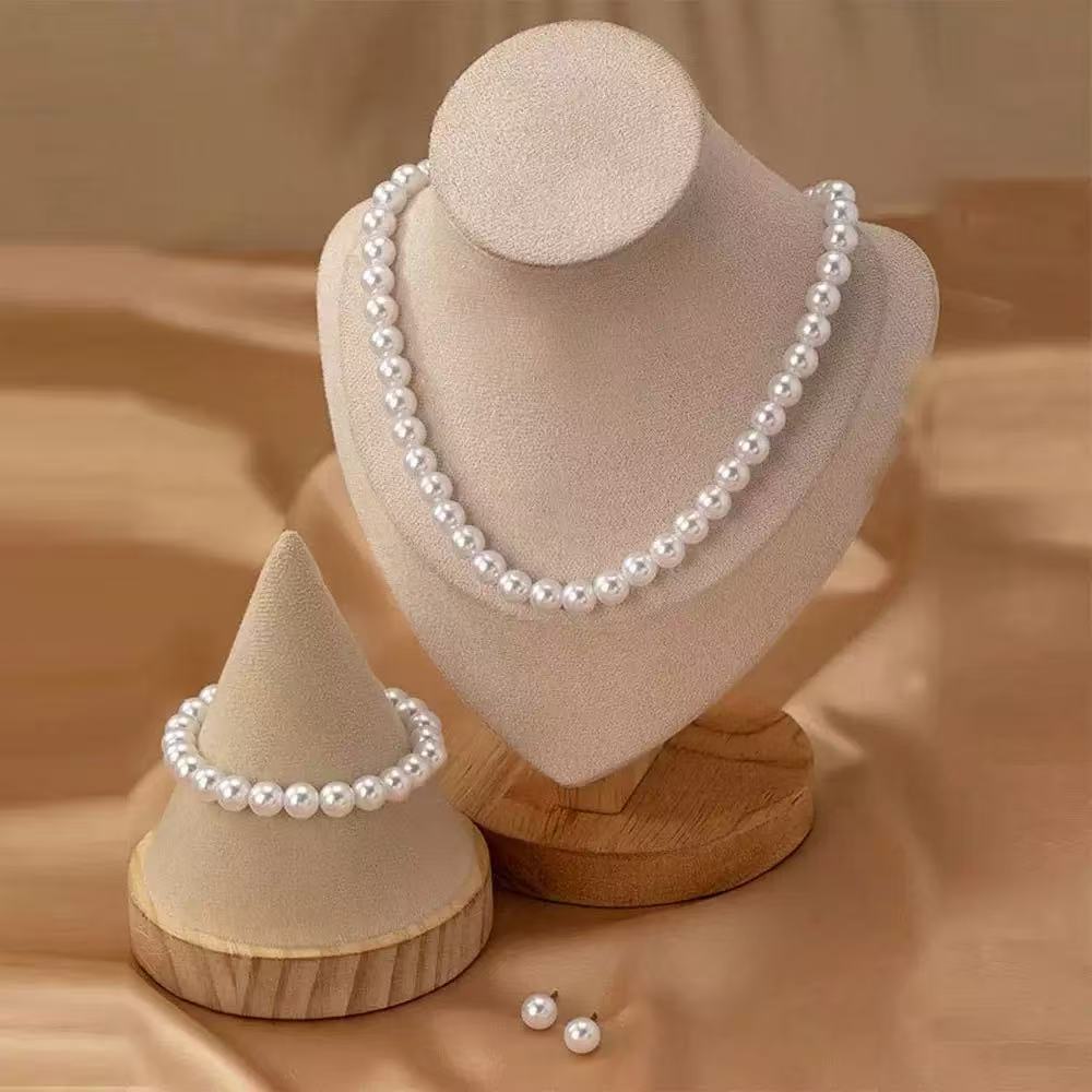 Cross-Border Hot-Selling 8mm Imitation Pearl Necklace