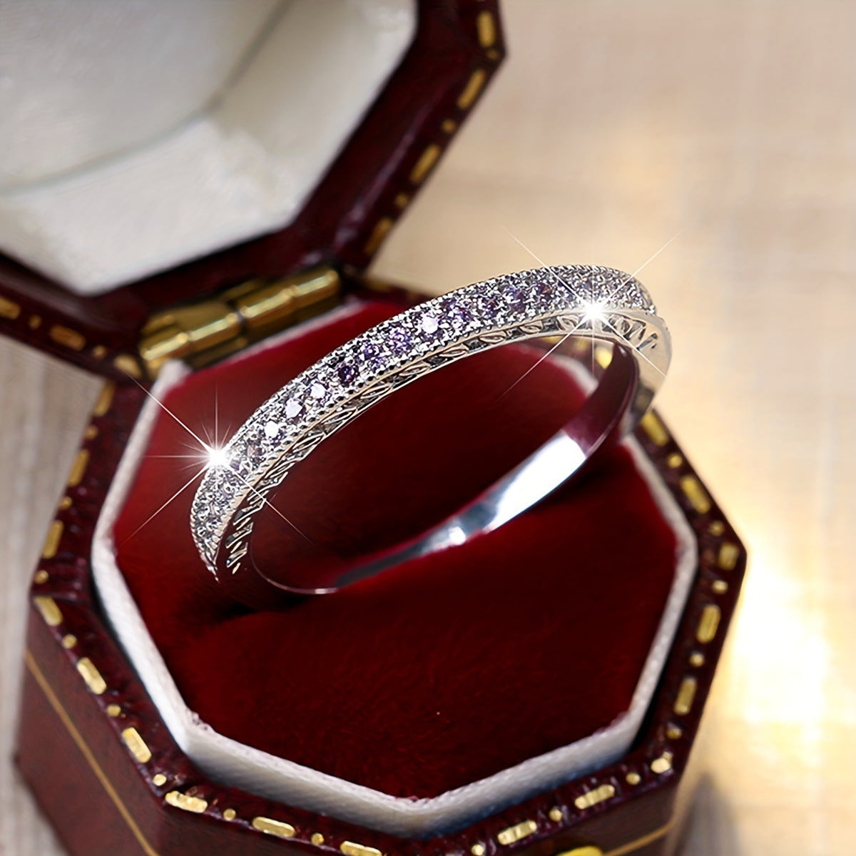 European and American Ebay Hot-Selling Inlaid Zirconia Full