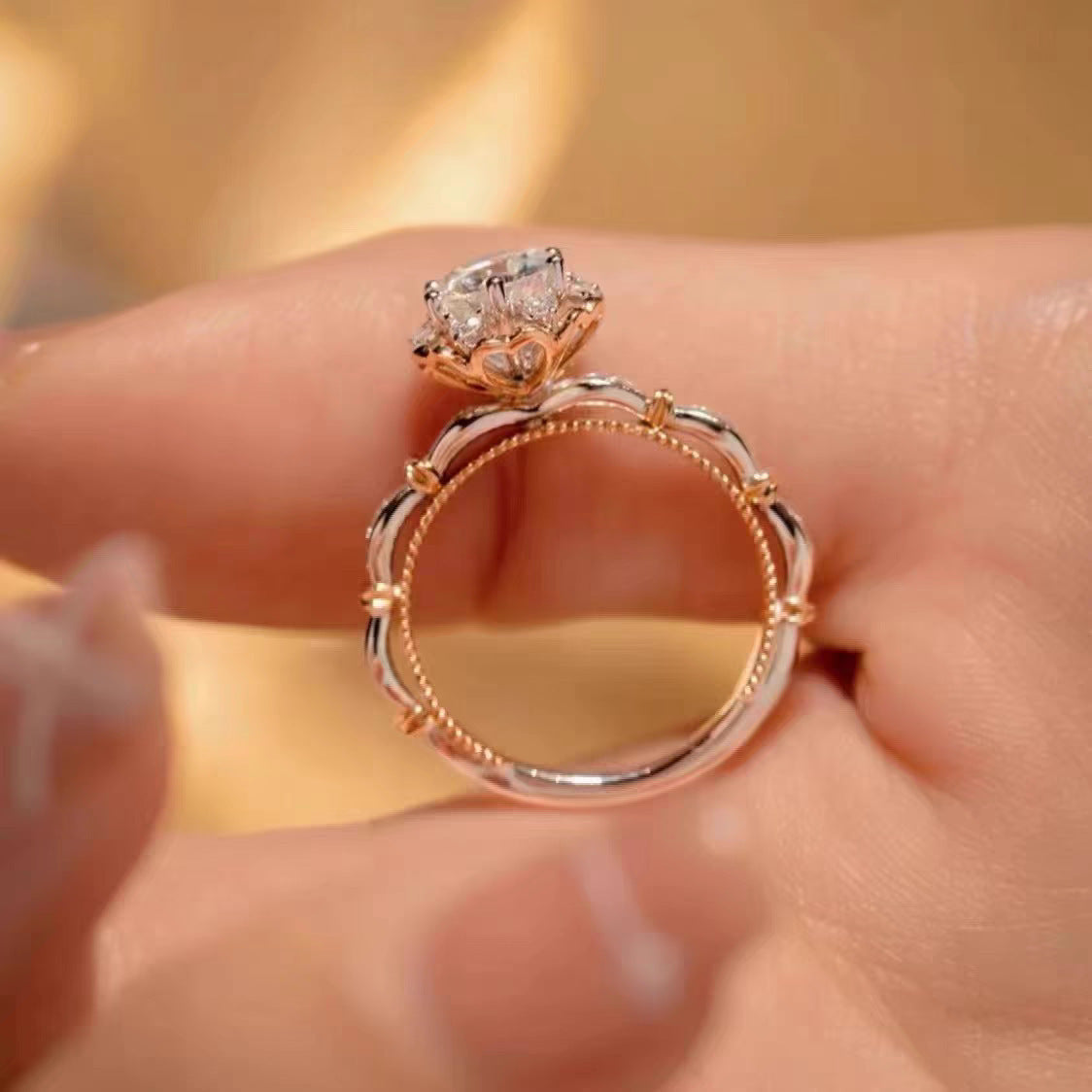 Zircon Floral Ring