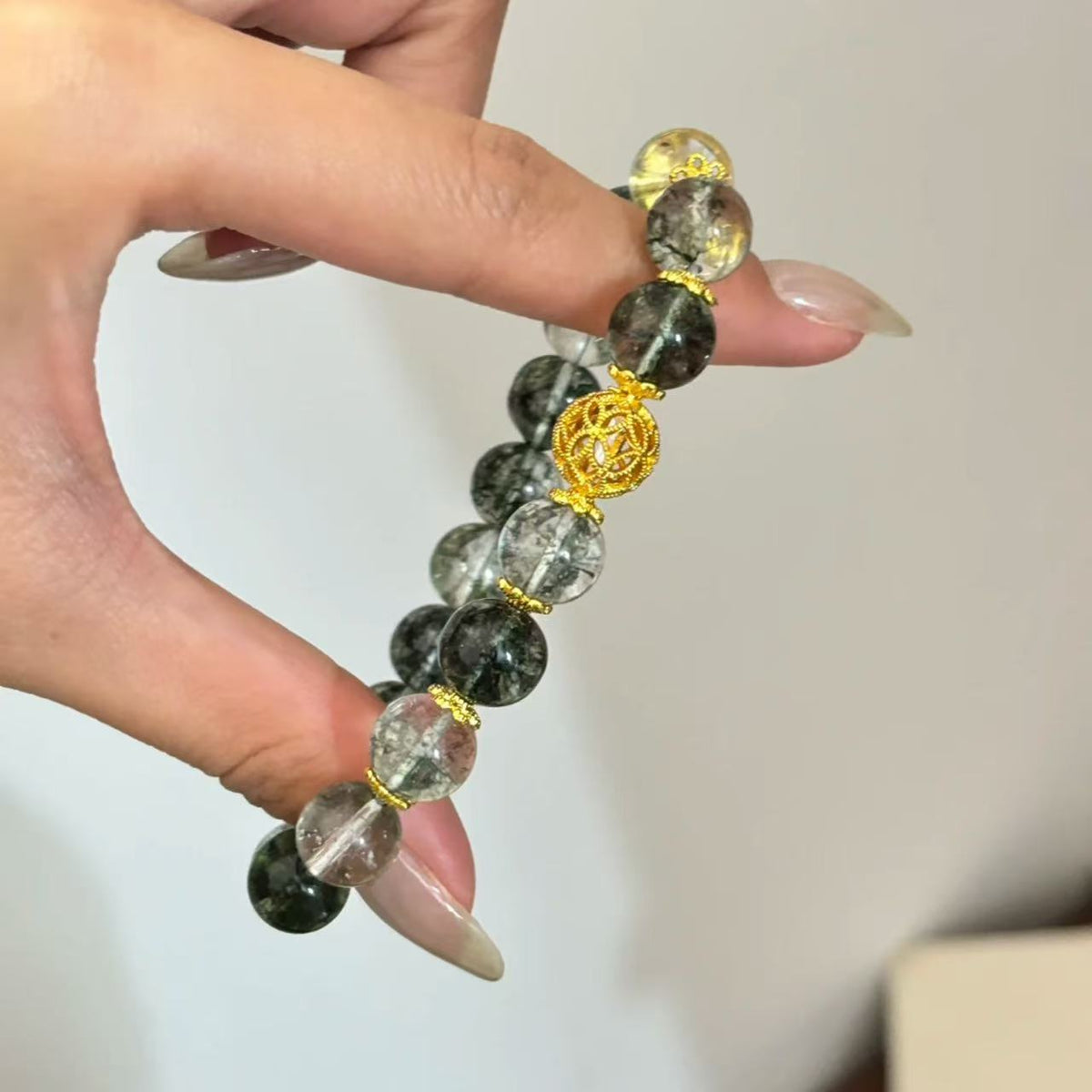 Green Phantom Quartz Bracelet
