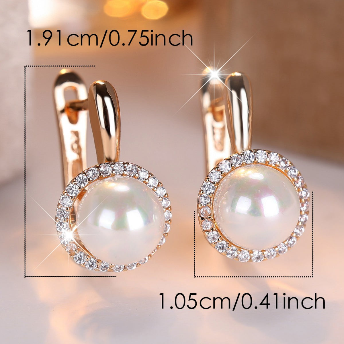 Cross-border bestseller classic pearl earrings vintage women's earrings