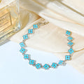 Luxury Enamel Four-Leaf Clover Bracelet