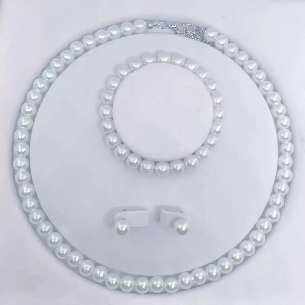 Cross-Border Hot-Selling 8mm Imitation Pearl Necklace