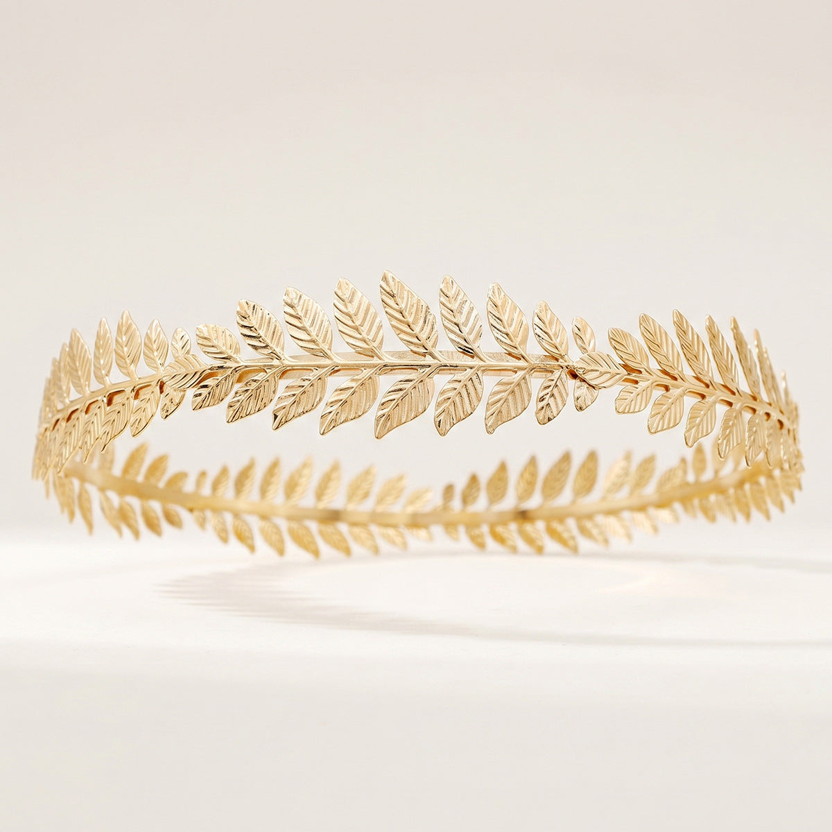 Cross-Border Vintage Greek-Style Round Headband Baroque Golden Olive