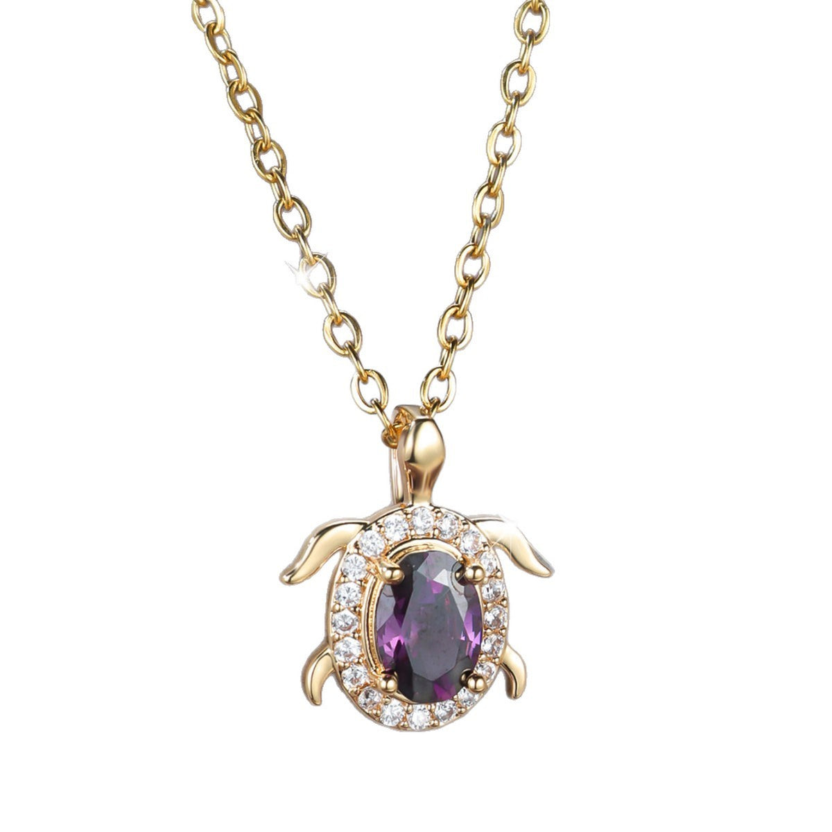 European and American style ocean turtle pendant necklace