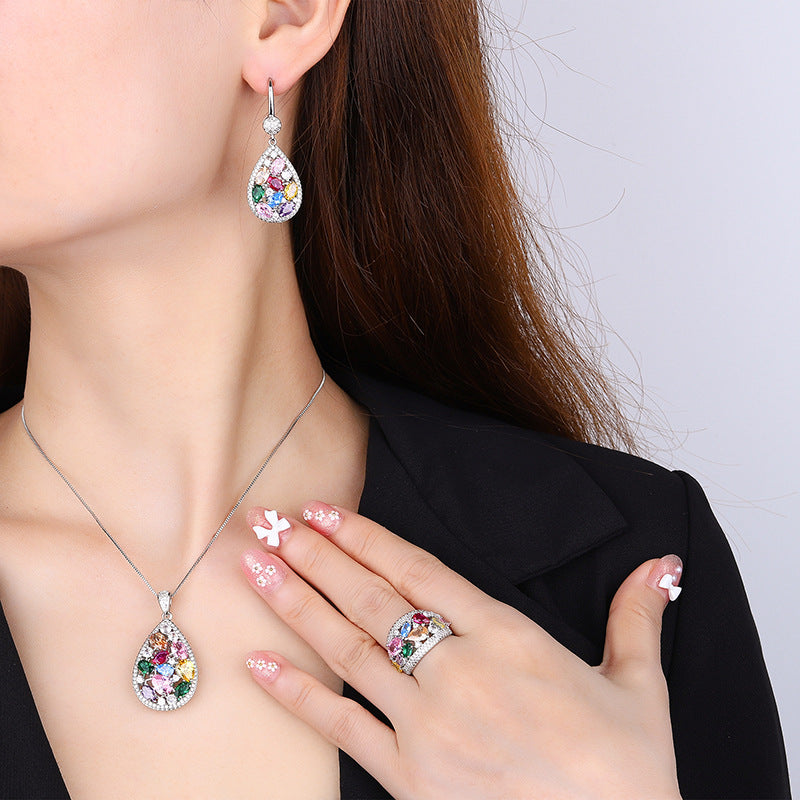 Multicolor Brass Necklace