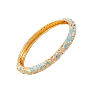 Alloy Floral Moon Bangle