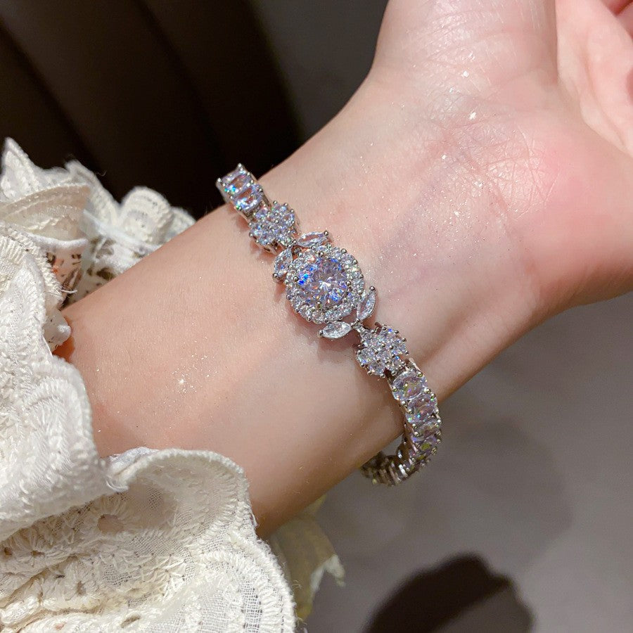 Brass Floral Bracelet