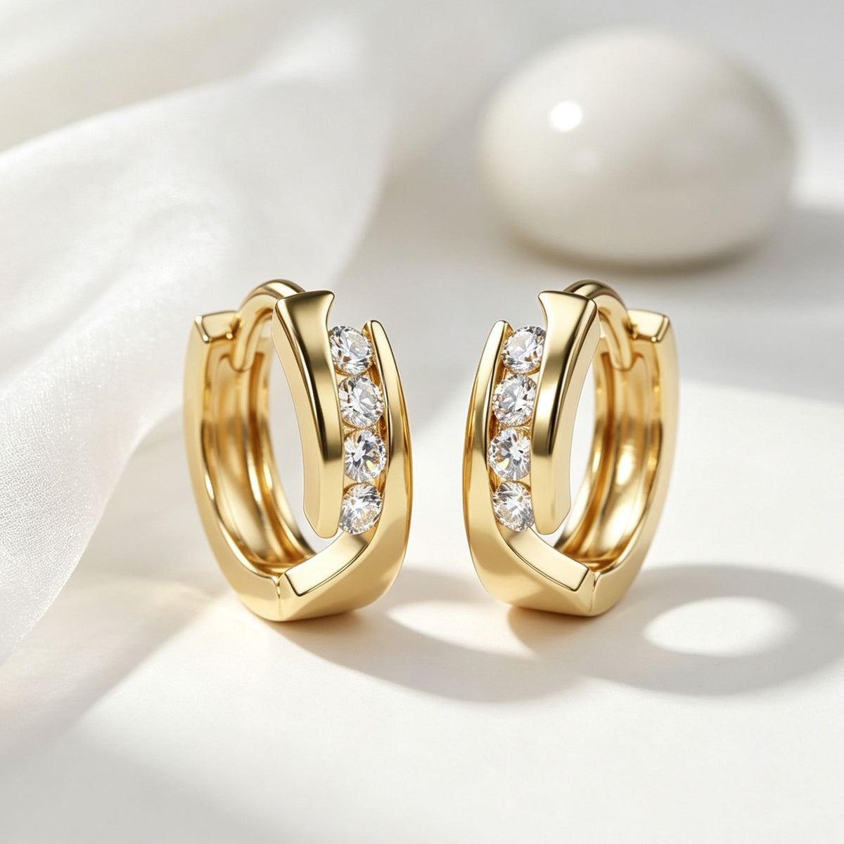 Gold Brass Earring