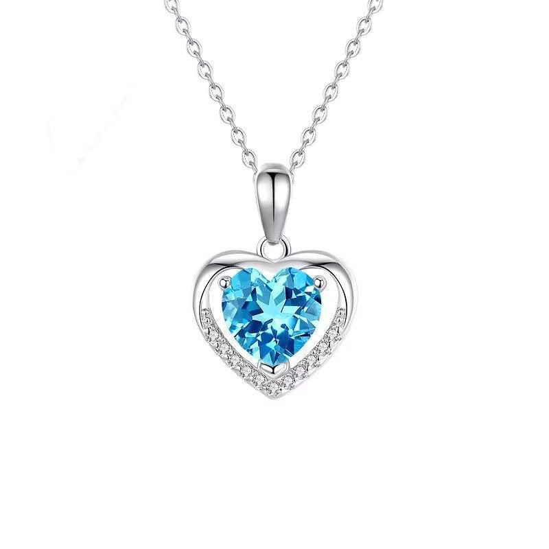 Titanium Steel Heart Cross Necklace