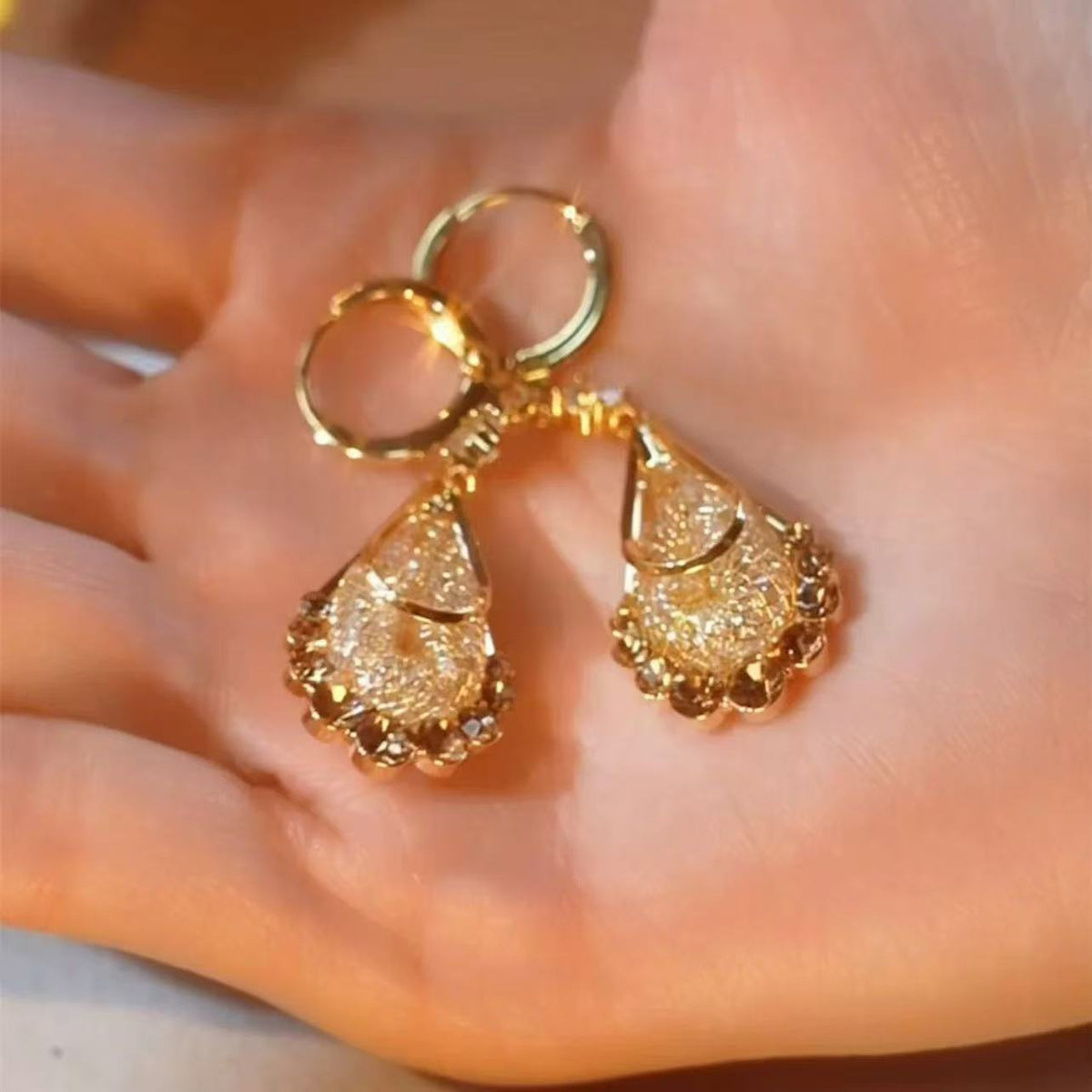 Gold Brass Earring