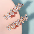 Forest Leaf Zircon Hairpin Pair for Daily Dating