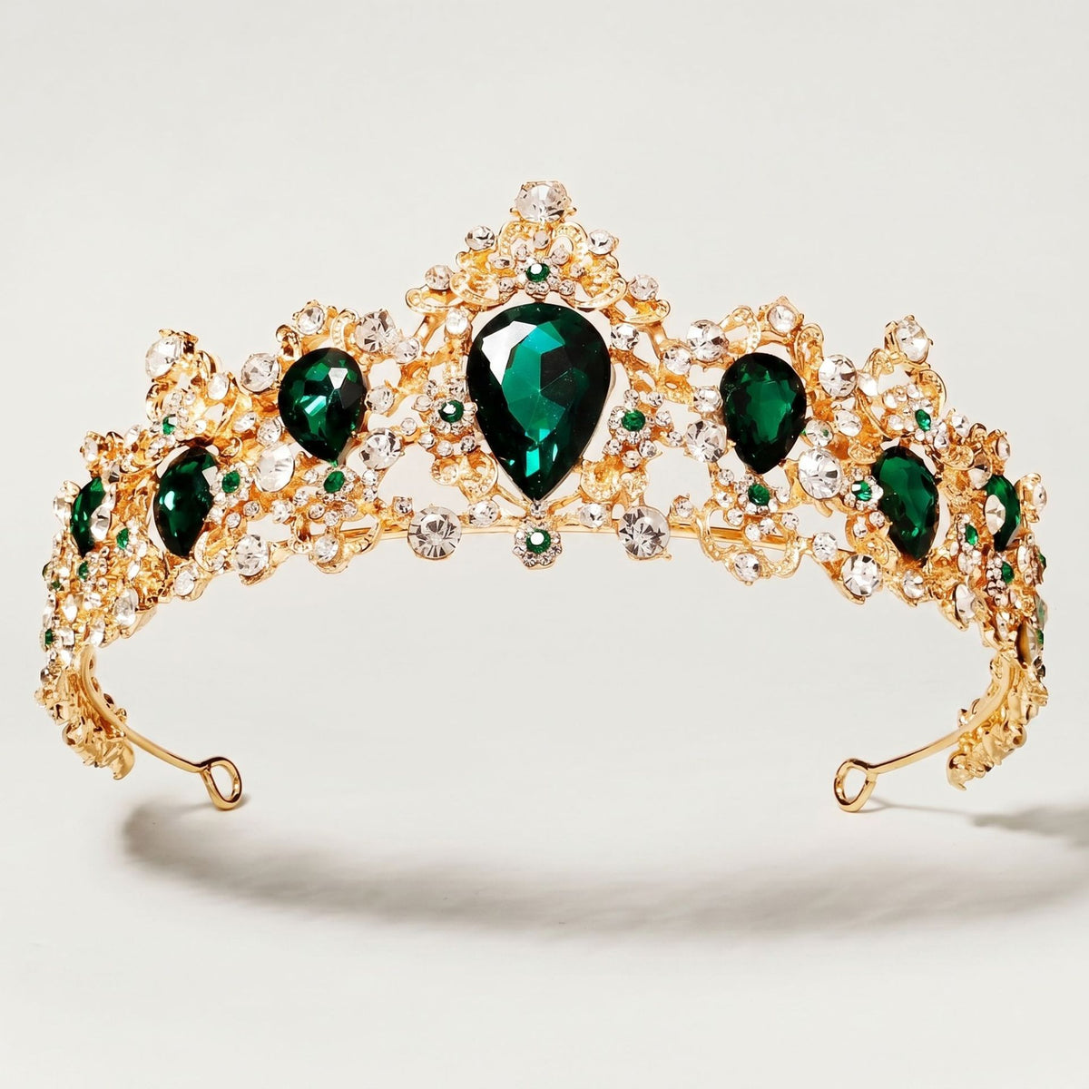 European and American Baroque Retro Bride Rhinestone Crown