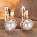 Cross-border bestseller classic pearl earrings vintage women's earrings