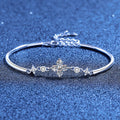 925 Silver Floral Star Bracelet