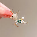 Diamond-Encrusted Cute Deer Brooch Light Luxury Niche Brooch