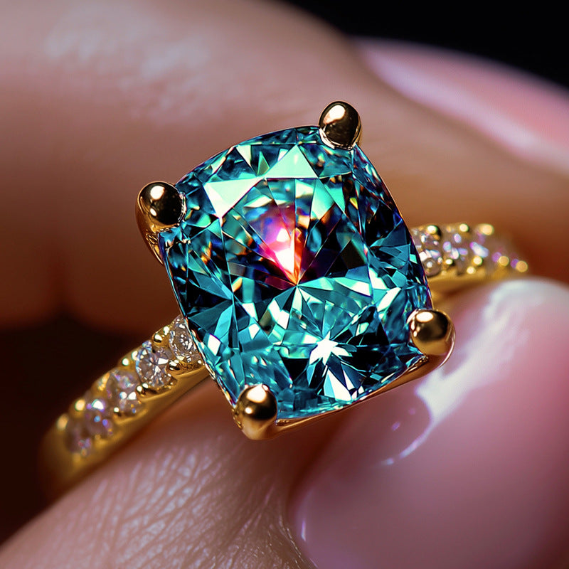 Gold Brass Floral Ring