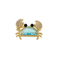 Summer seaside resort style small crab brooch and