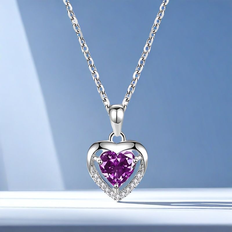 Titanium Steel Heart Cross Necklace