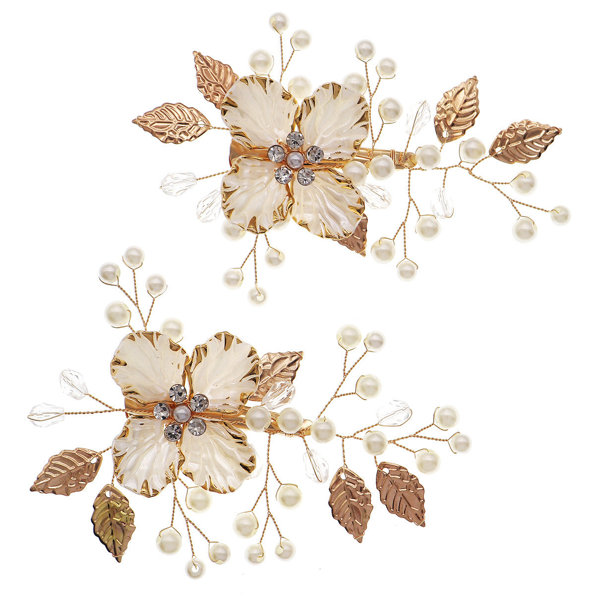 European and American Retro Acrylic Petal Hairpin Forest-Style