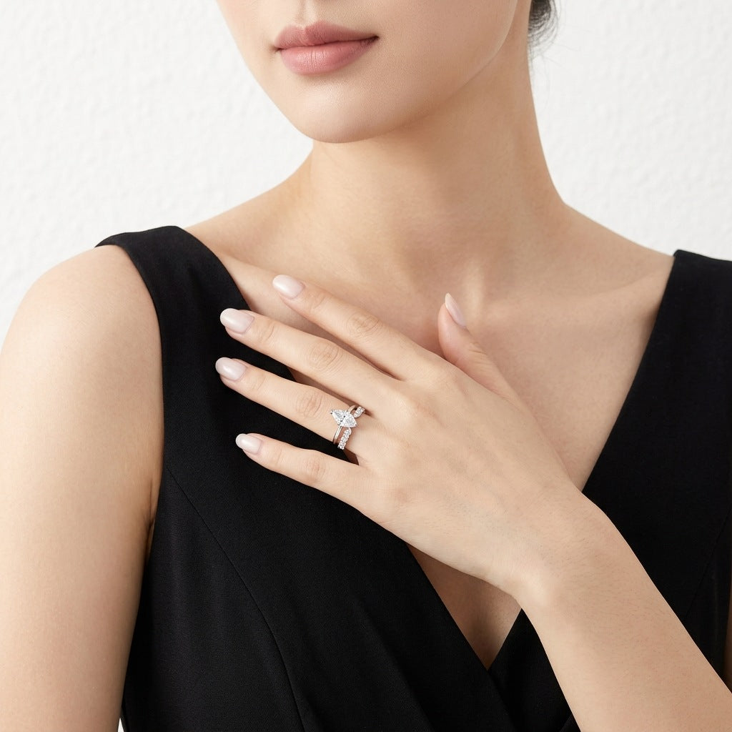 925 Silver Layered Ring