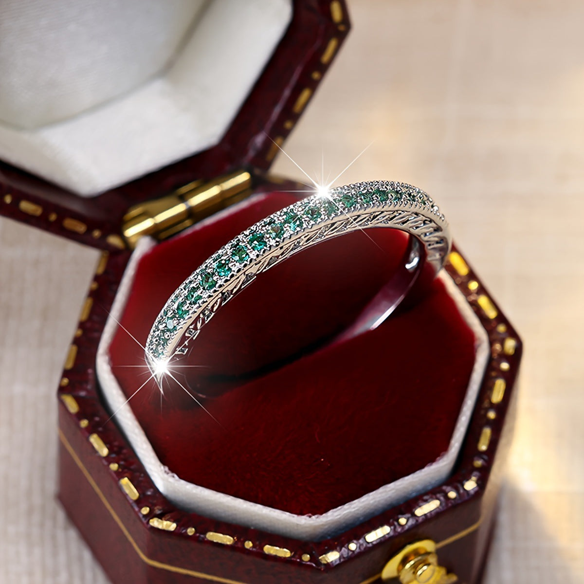 European and American Ebay Hot-Selling Inlaid Zirconia Full