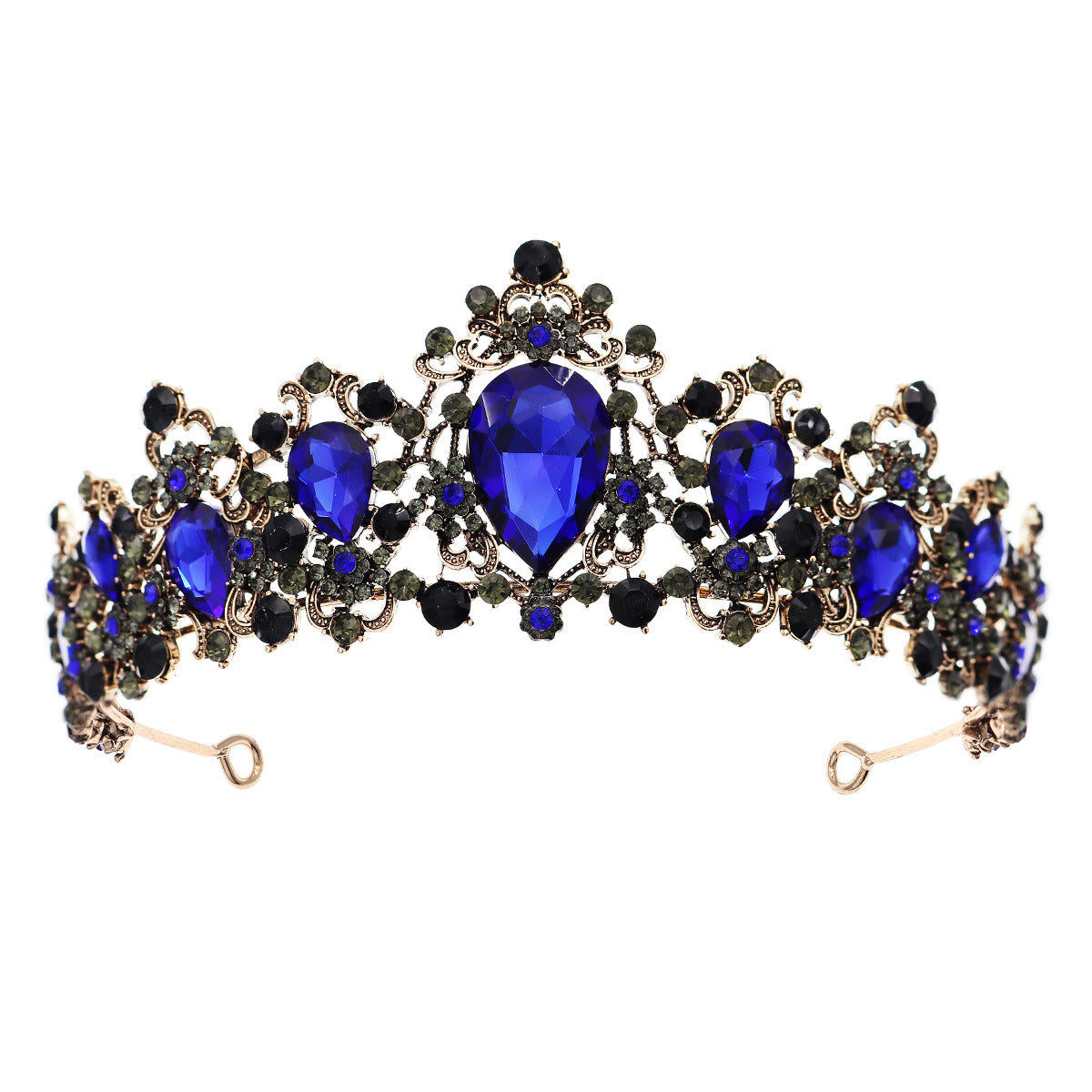 European and American Baroque Retro Bride Rhinestone Crown