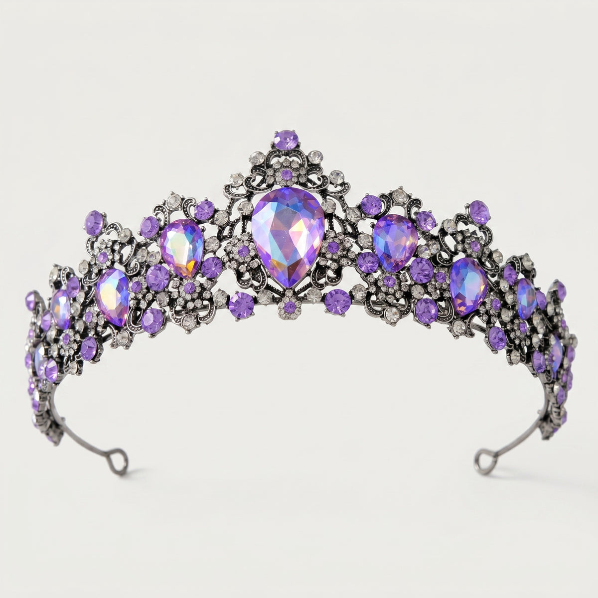 European and American Baroque Retro Bride Rhinestone Crown
