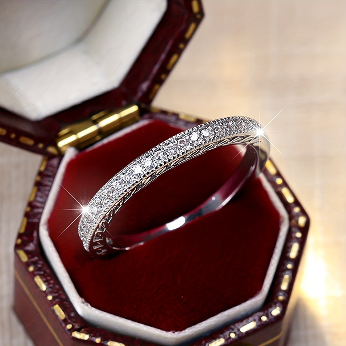 European and American Ebay Hot-Selling Inlaid Zirconia Full