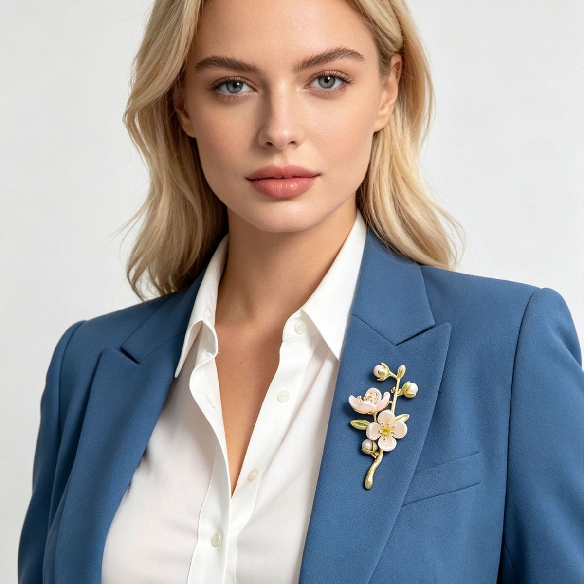 Jasmine Flower Brooch New Plant Flower Fashion Brooch