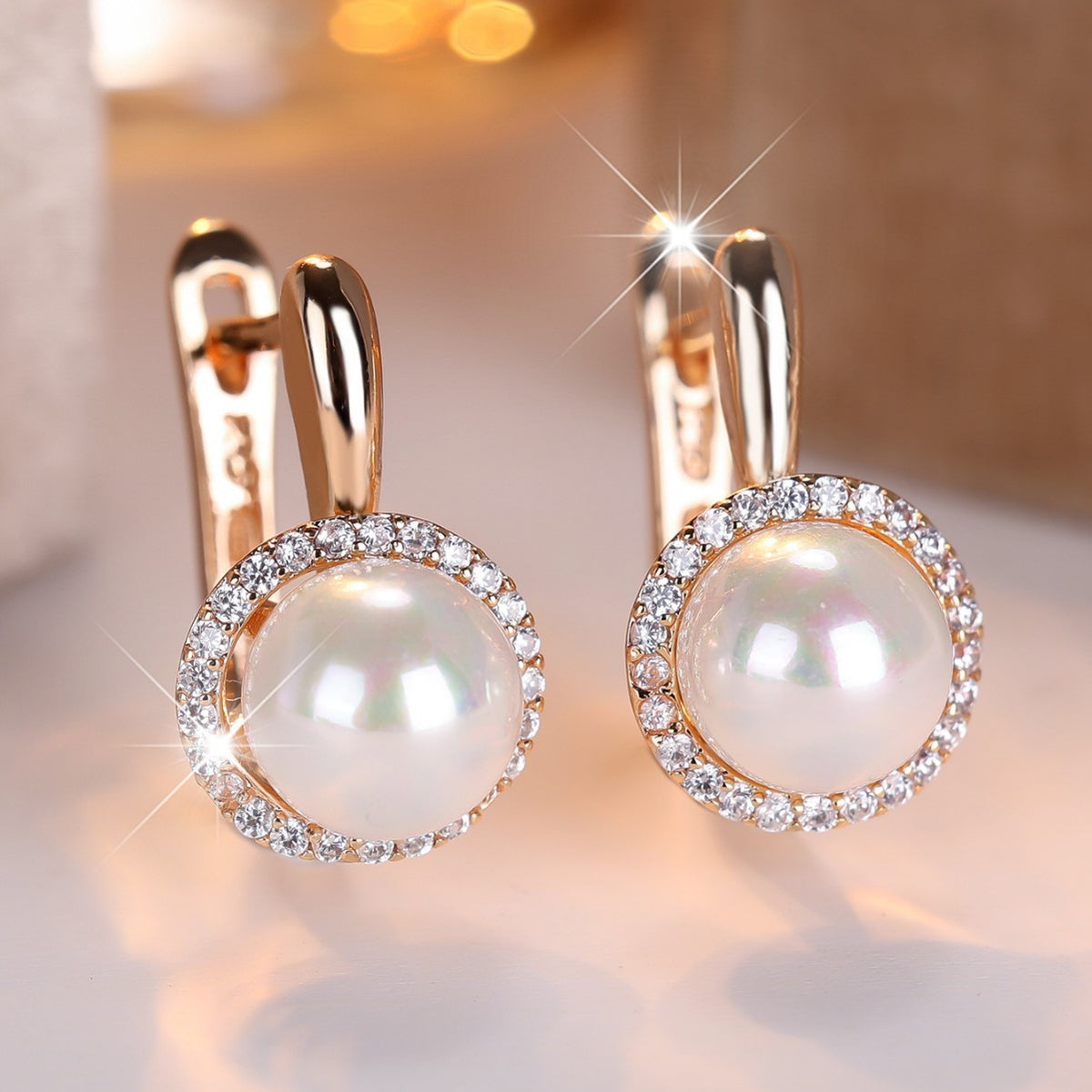 Cross-border bestseller classic pearl earrings vintage women's earrings